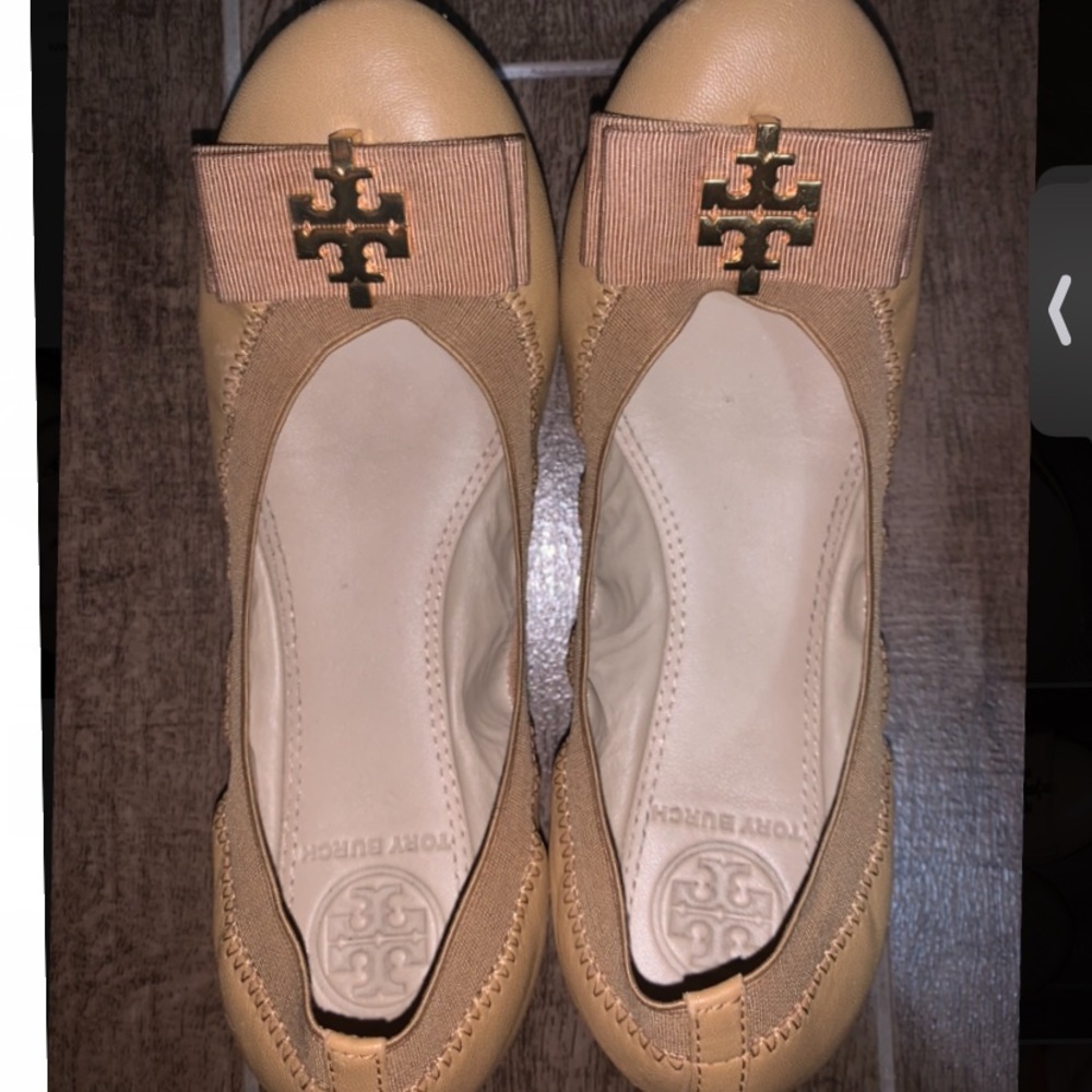 Tory Burch sledgewick tan ballet flats